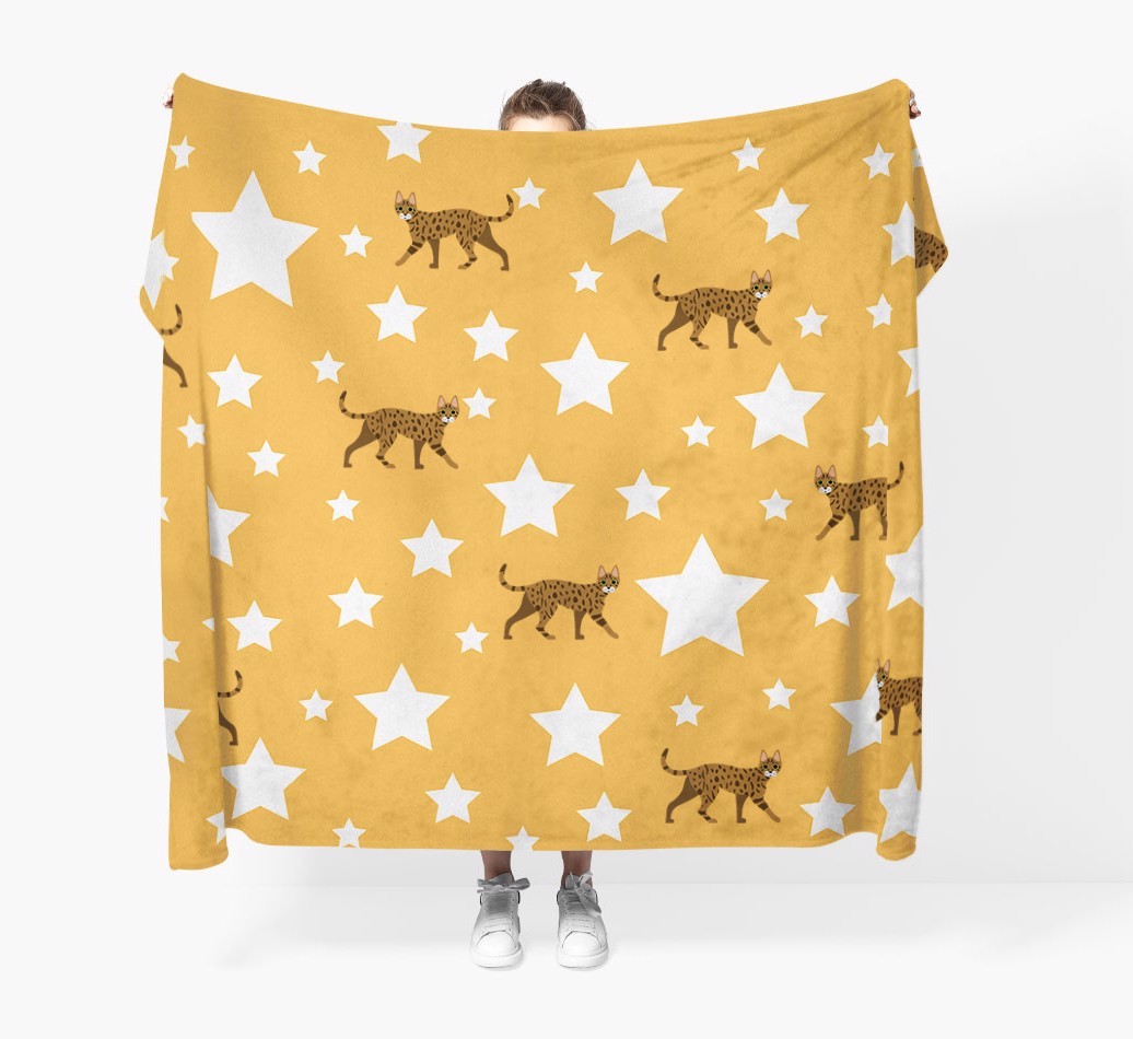 'Star Pattern' - Personalised {breedFullName} Throw Blanket