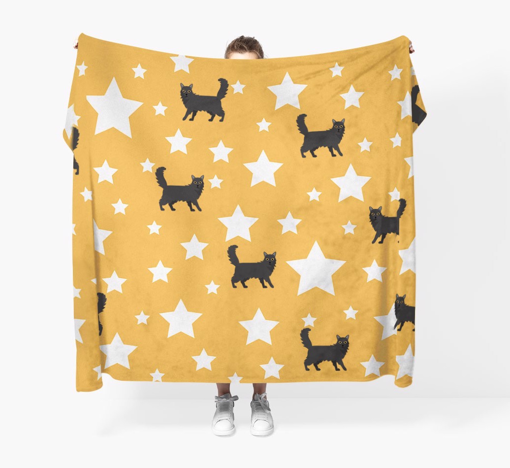 'Star Pattern' - Personalised {breedFullName} Throw Blanket