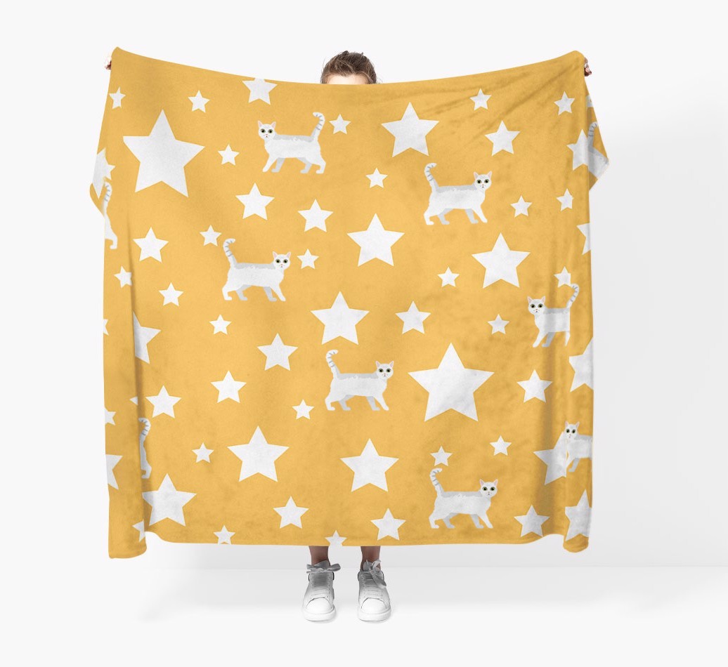 'Star Pattern' - Personalised {breedFullName} Throw Blanket
