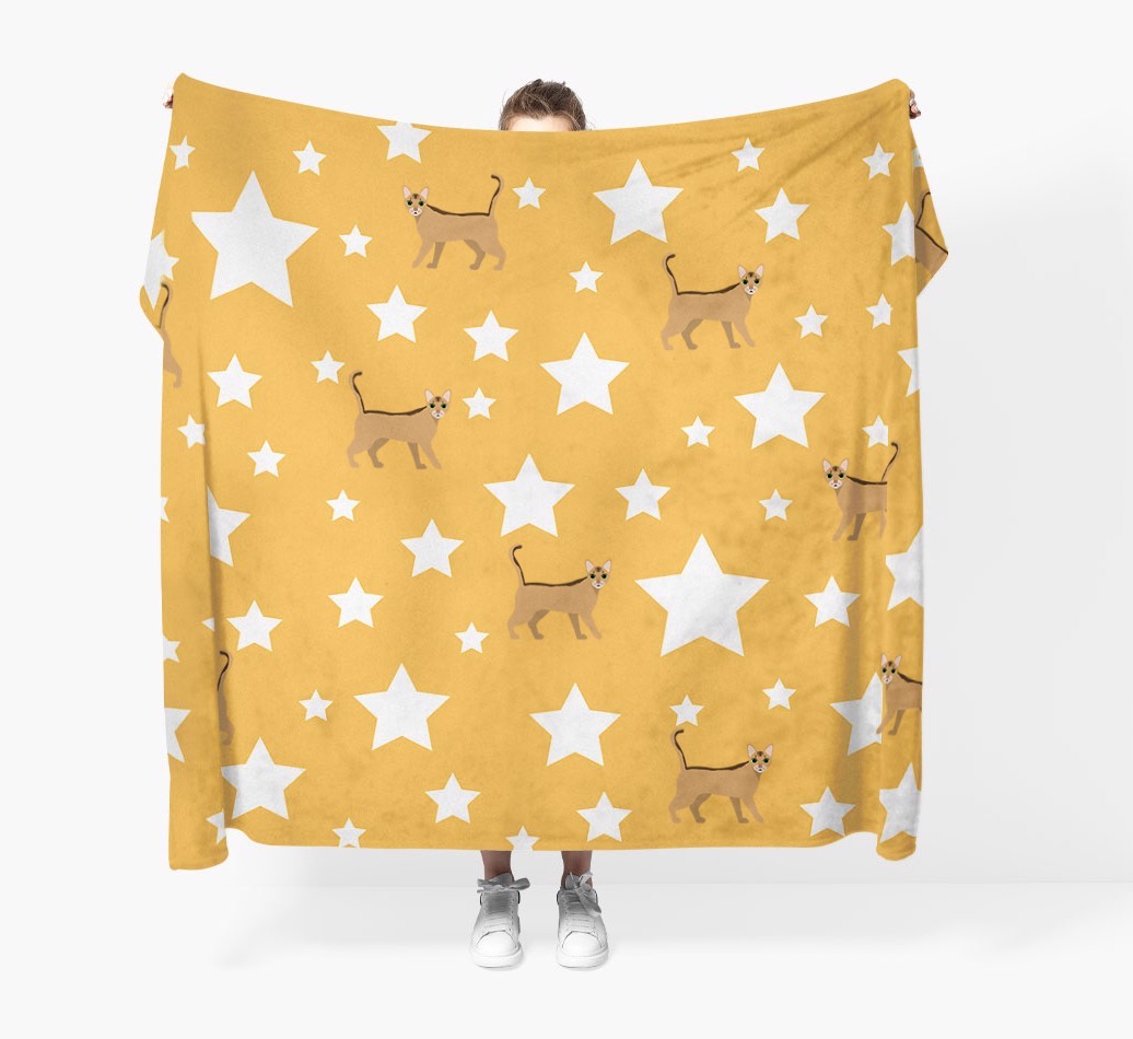'Star Pattern' - Personalised {breedFullName} Throw Blanket