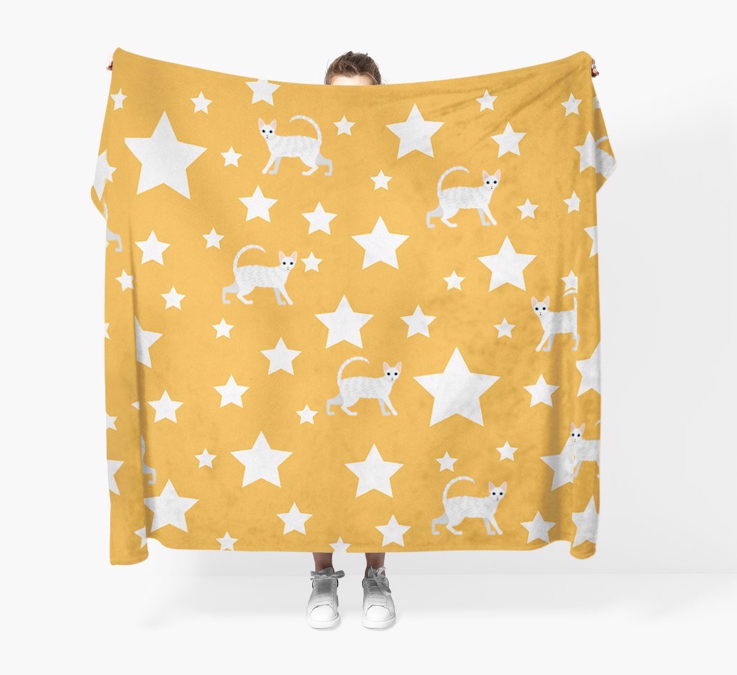 'Star Pattern' - Personalised {breedFullName} Throw Blanket