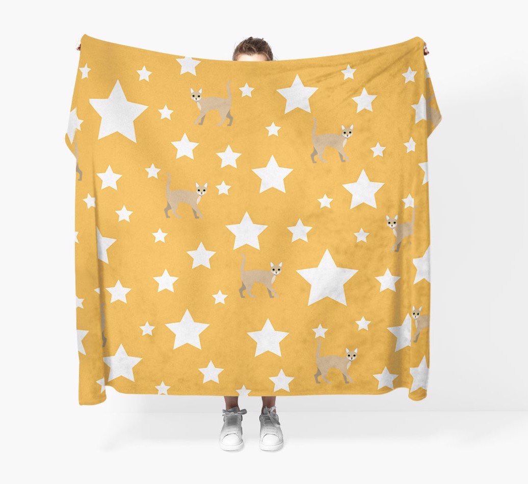 'Star Pattern' - Personalised {breedFullName} Throw Blanket