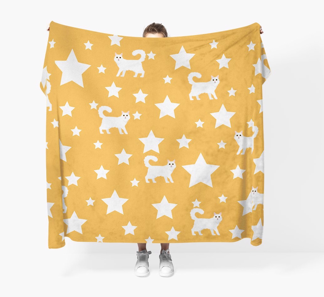 'Star Pattern' - Personalised {breedFullName} Throw Blanket