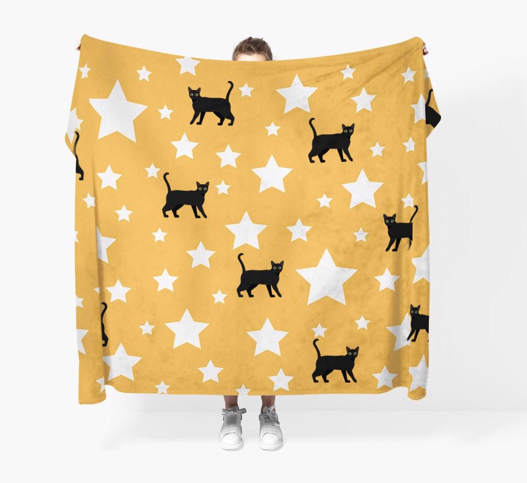 'Star Pattern' - Personalized {breedFullName} Throw Blanket