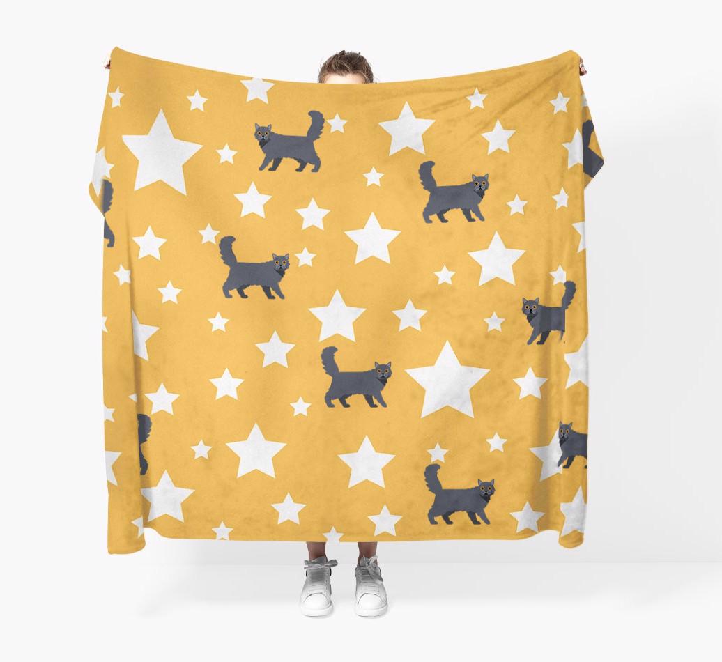 'Star Pattern' - Personalized {breedFullName} Throw Blanket