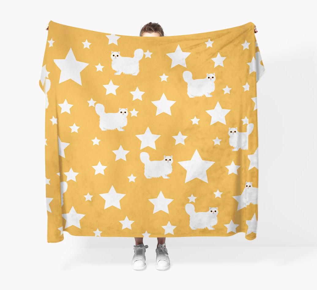 'Star Pattern' - Personalized {breedFullName} Throw Blanket
