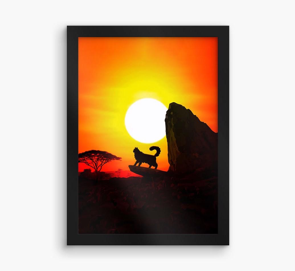 'Rock of Pride' {breedFullName} Framed Print