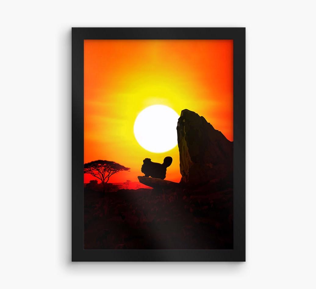 'Rock of Pride' {breedFullName} Framed Print