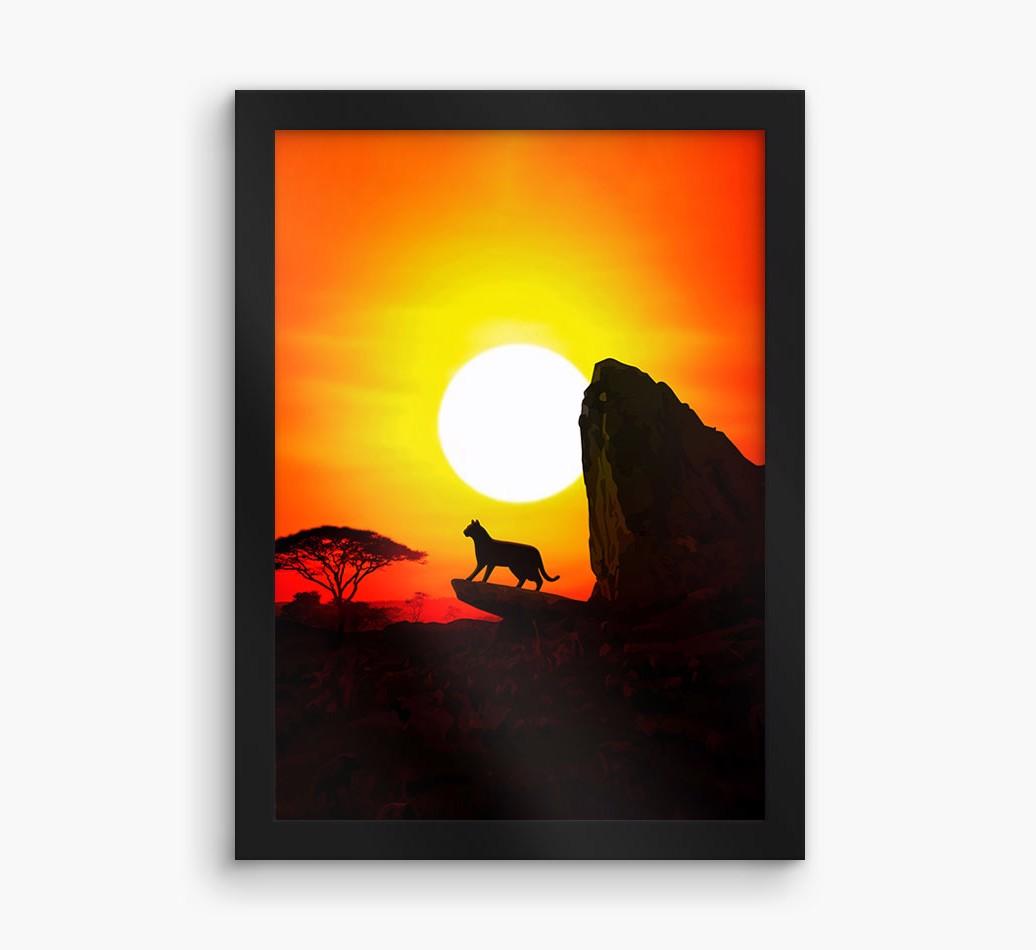 'Rock of Pride' {breedFullName} Framed Print