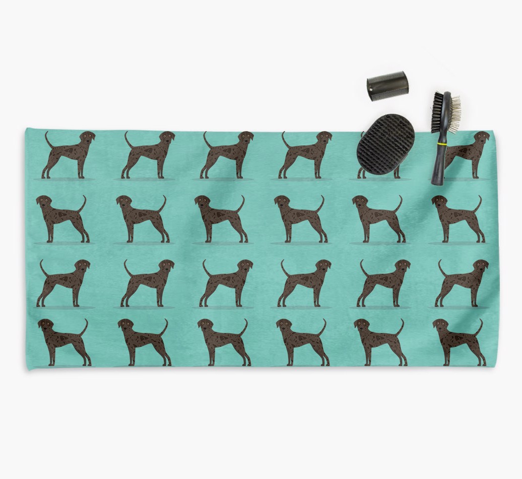 'Side Profile' - Personalised {breedFullName} Towel