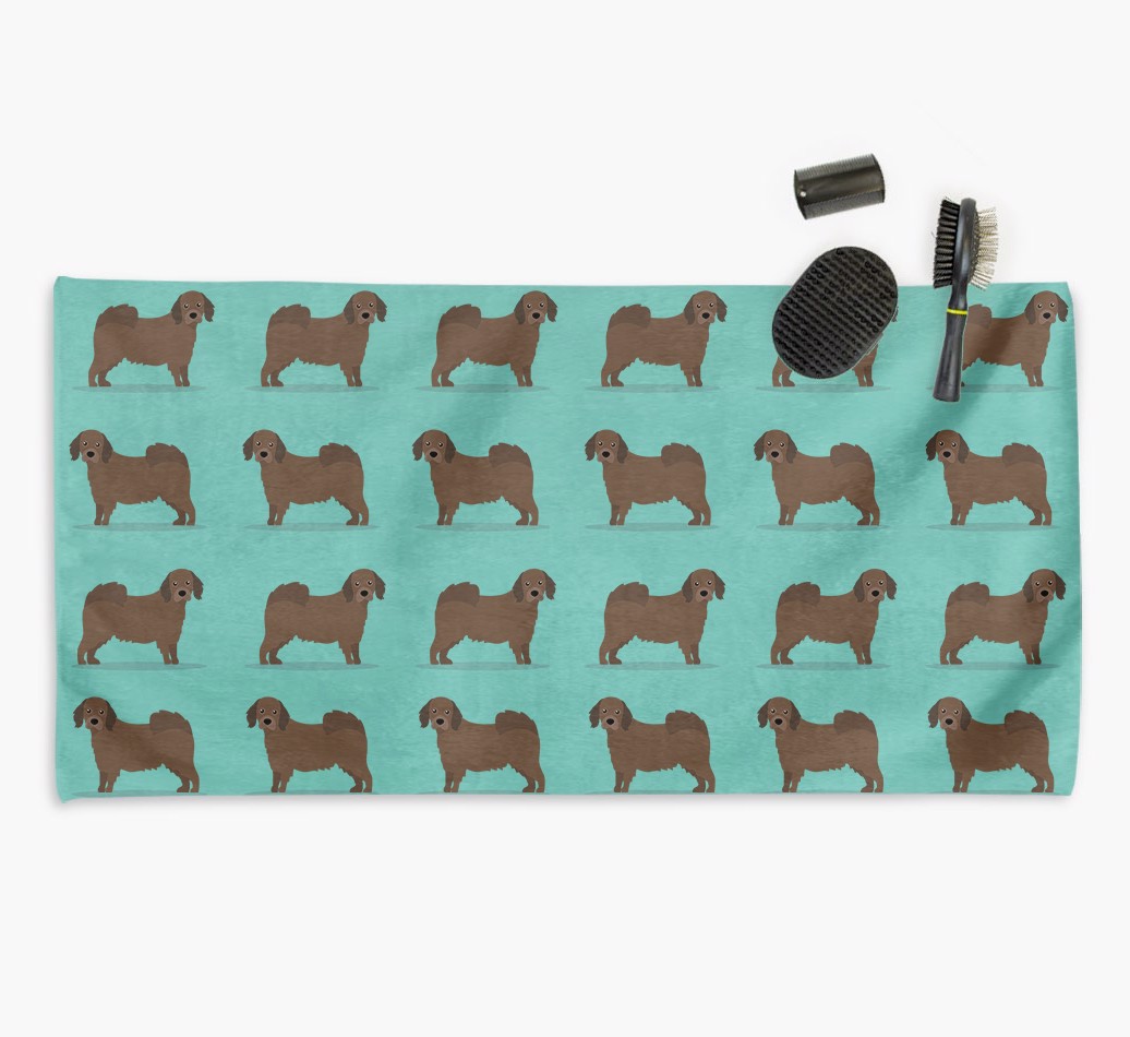 'Side Profile' - Personalised {breedFullName} Towel