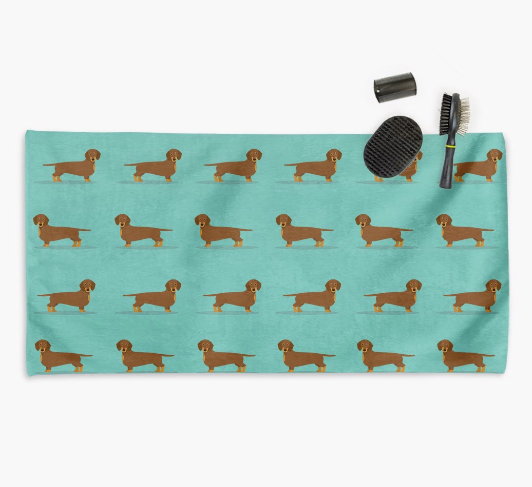 'Side Profile' - Personalised {breedFullName} Towel