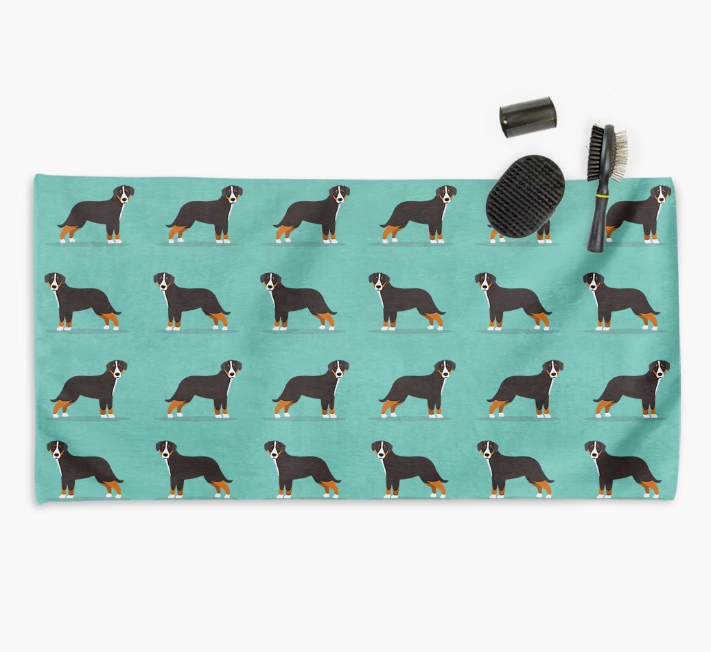 'Side Profile' - Personalised {breedFullName} Towel