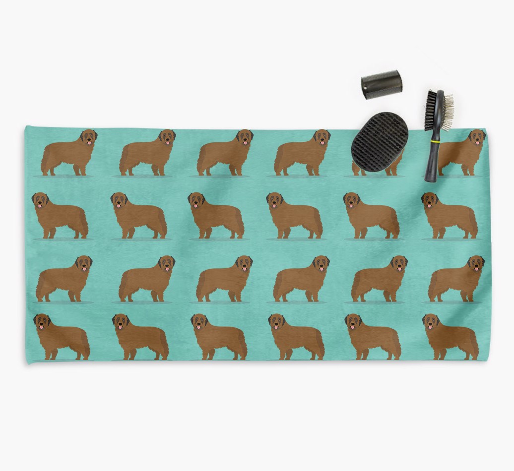 'Side Profile' - Personalised {breedFullName} Towel