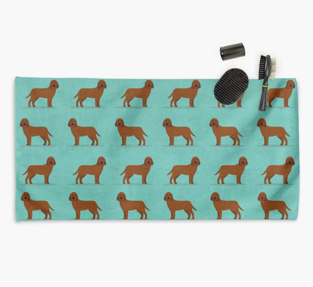 'Side Profile' - Personalised {breedFullName} Towel