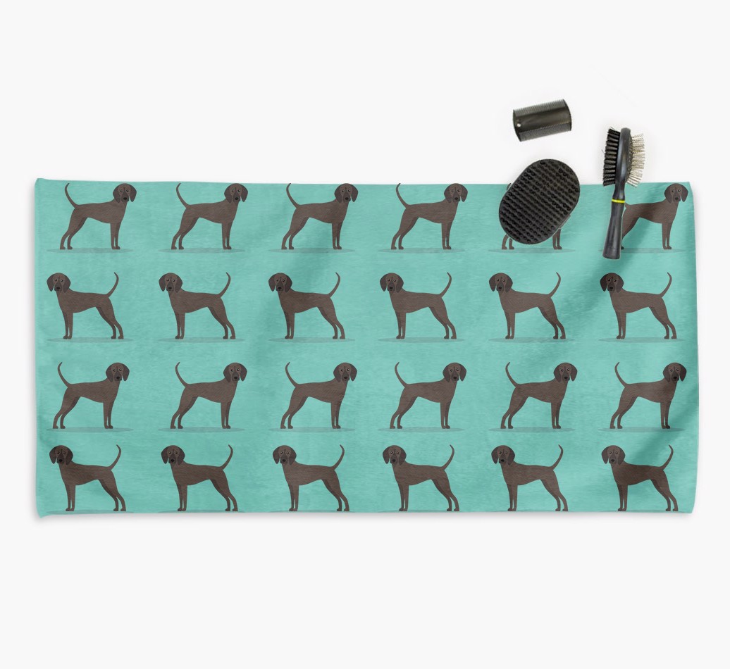 'Side Profile' - Personalised {breedFullName} Towel