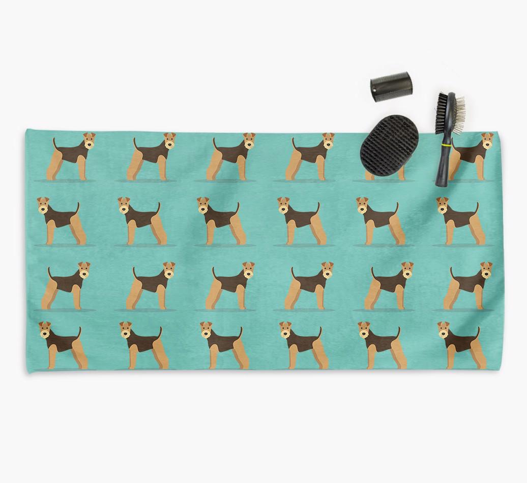 'Side Profile' - Personalised {breedFullName} Towel