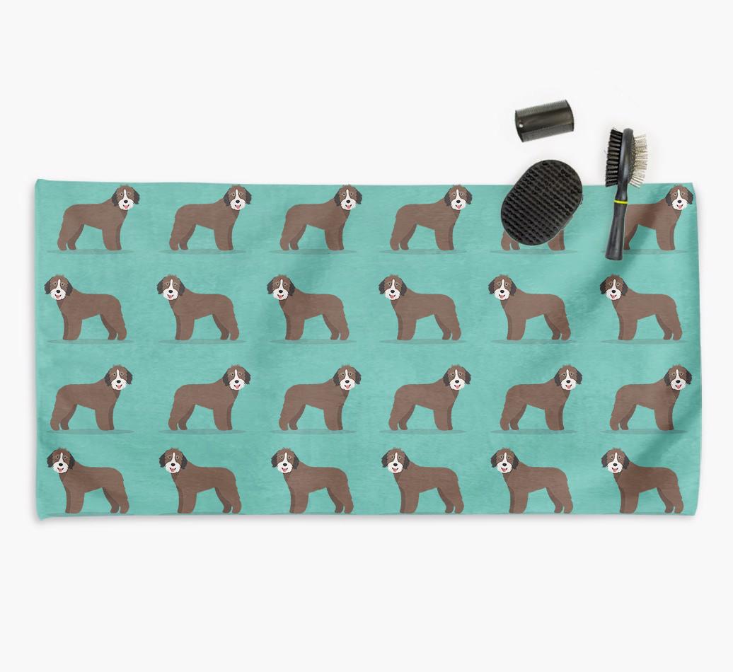 'Side Profile' - Personalised {breedFullName} Towel