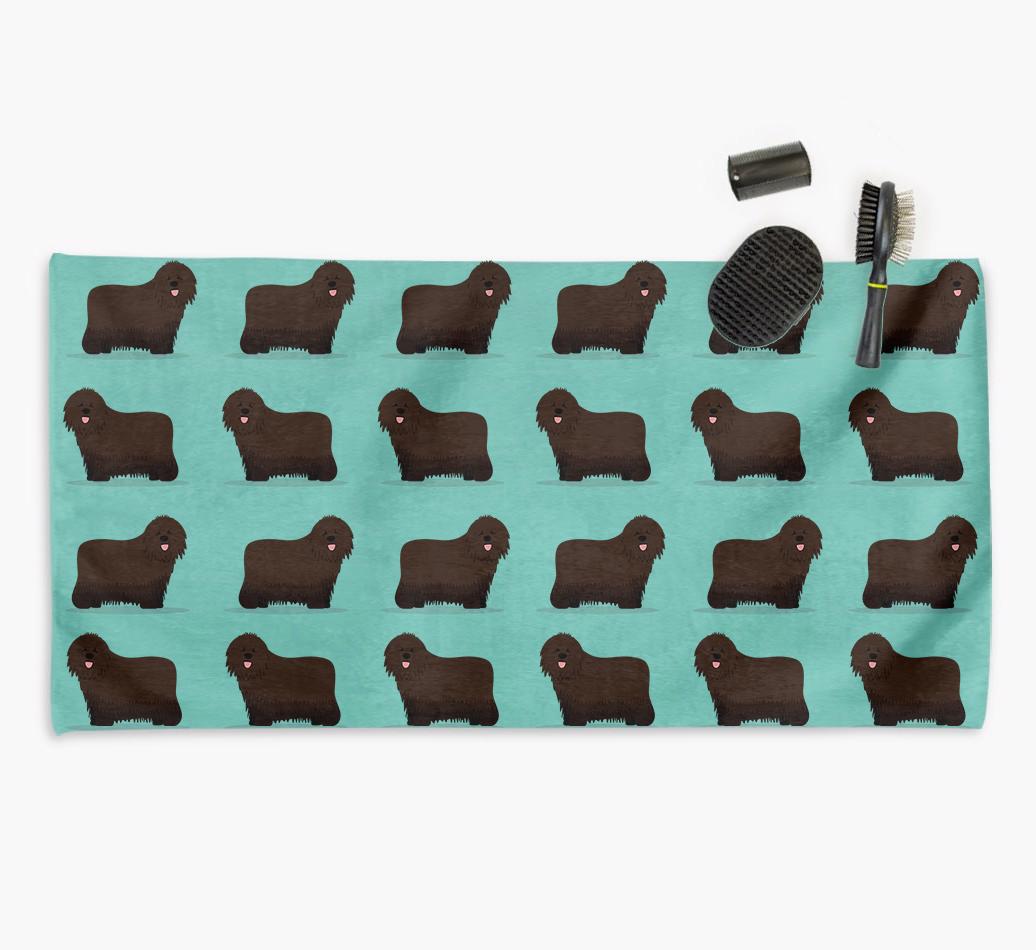 'Side Profile' - Personalised {breedFullName} Towel