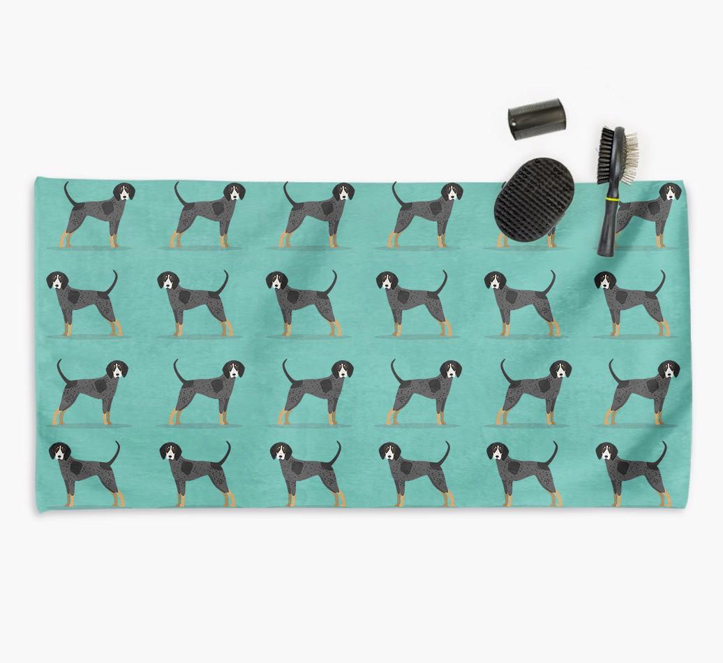 'Side Profile' - Personalised {breedFullName} Towel