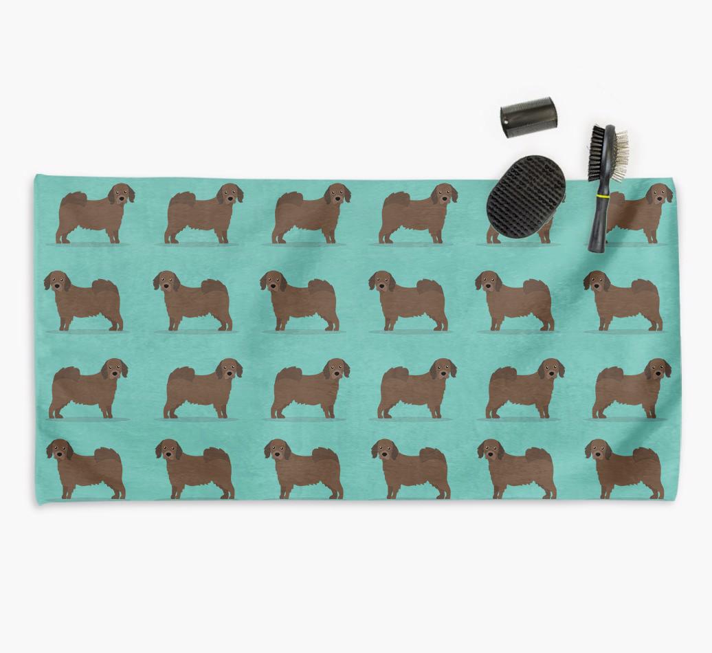 'Side Profile' - Personalised {breedFullName} Towel