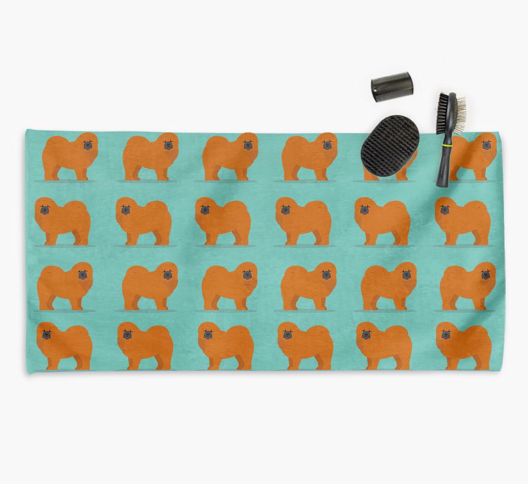 'Side Profile' - Personalised {breedFullName} Towel