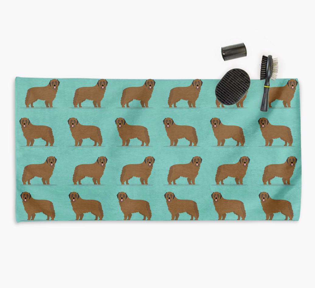 'Side Profile' - Personalised {breedFullName} Towel