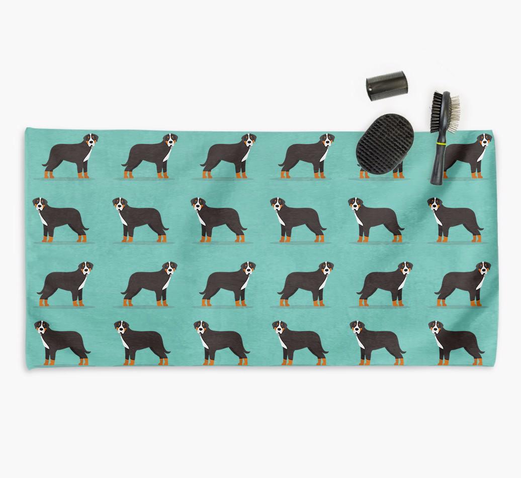 'Side Profile' - Personalised {breedFullName} Towel