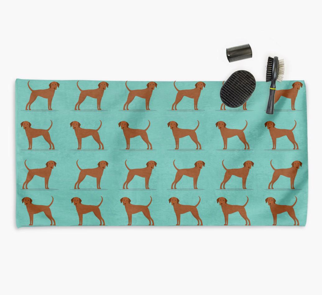 'Side Profile' - Personalised {breedFullName} Towel