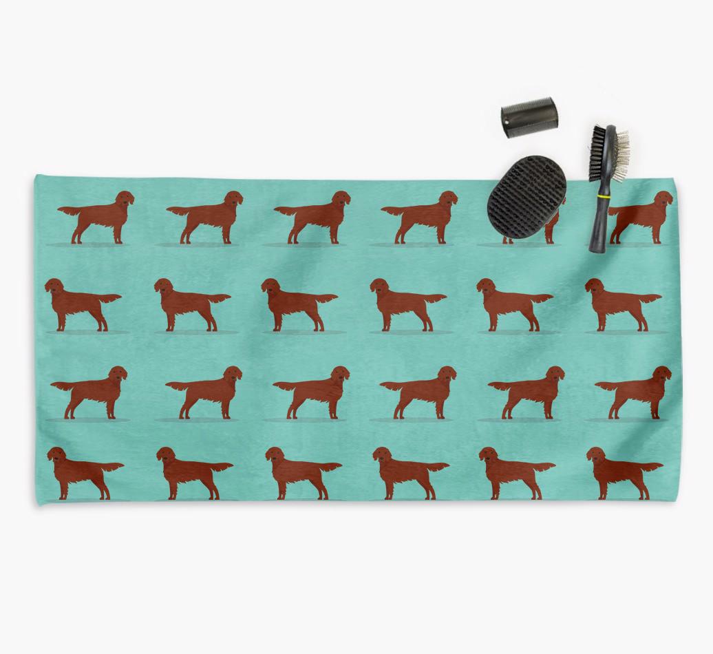 'Side Profile' - Personalised {breedFullName} Towel