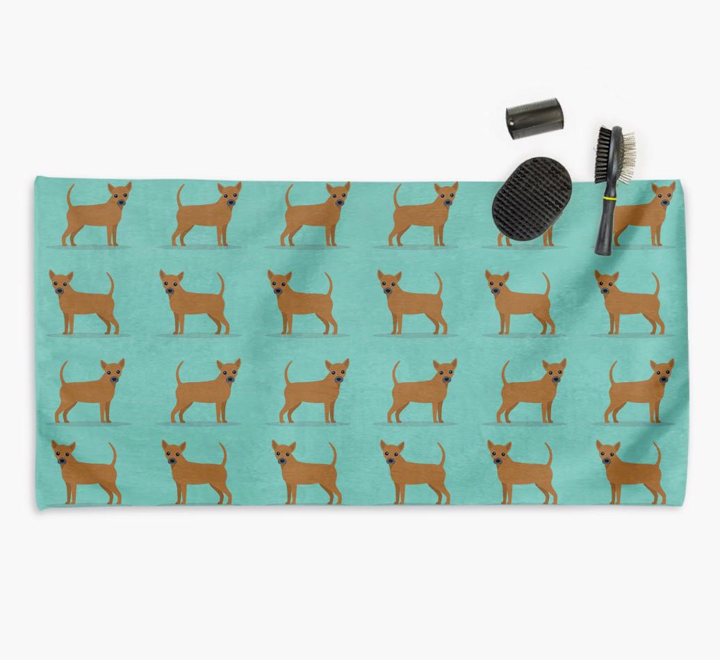 'Side Profile' - Personalised {breedFullName} Towel