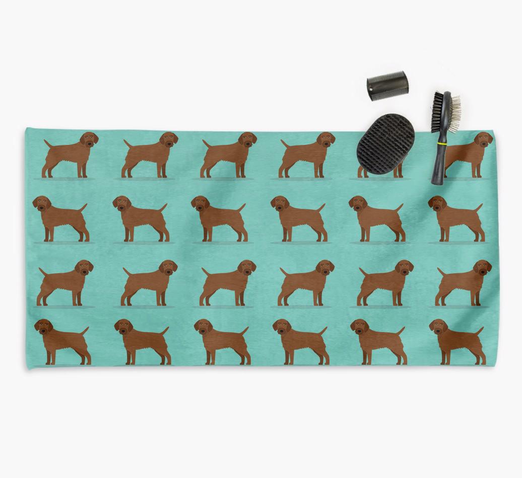 'Side Profile' - Personalised {breedFullName} Towel