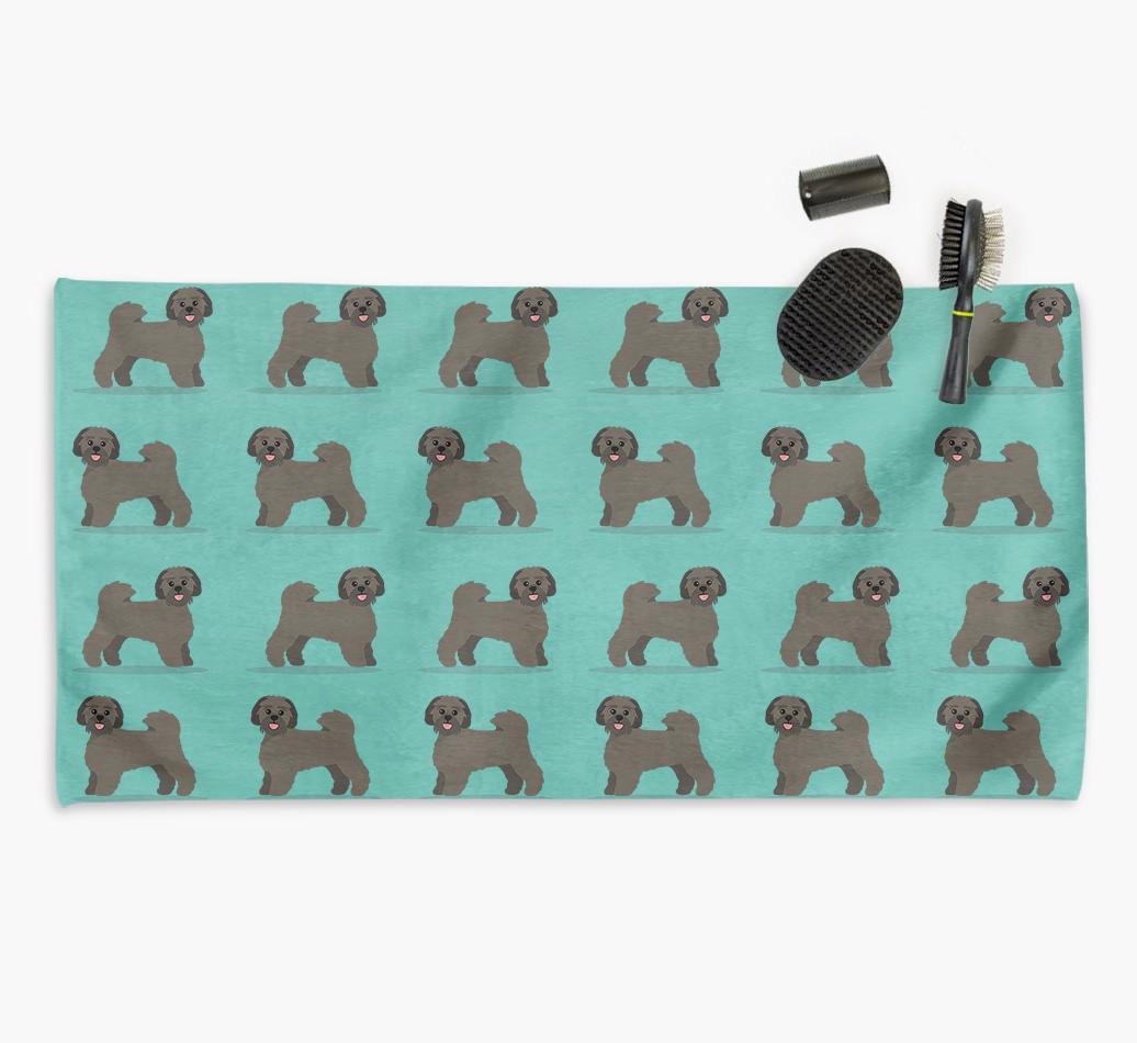 'Side Profile' - Personalised {breedFullName} Towel