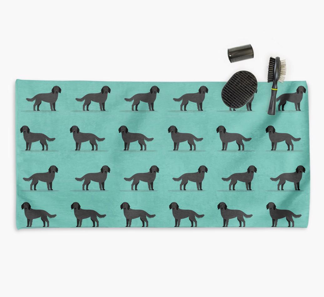 'Side Profile' - Personalised {breedFullName} Towel