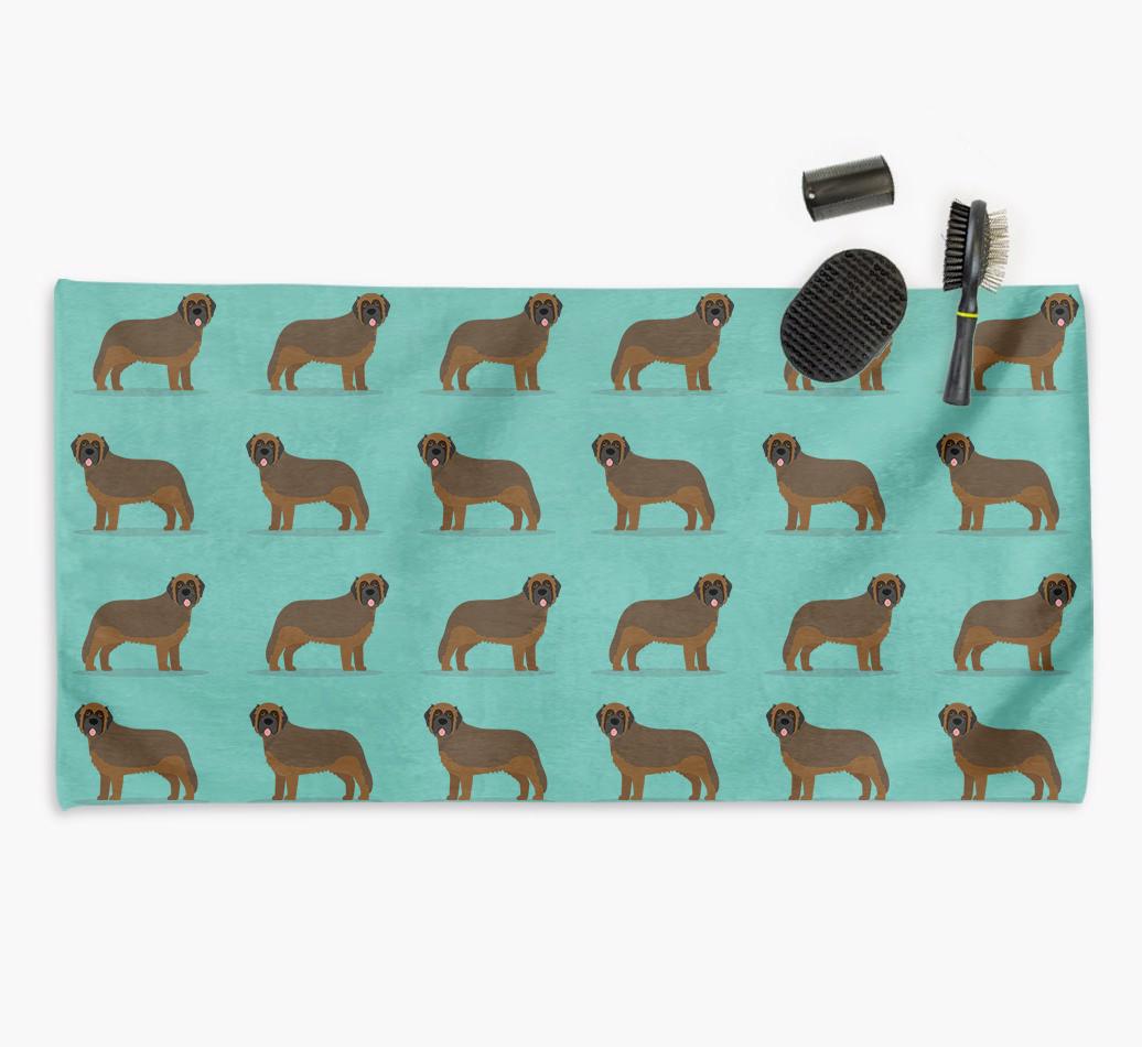 'Side Profile' - Personalised {breedFullName} Towel
