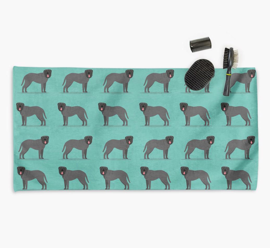 'Side Profile' - Personalised {breedFullName} Towel