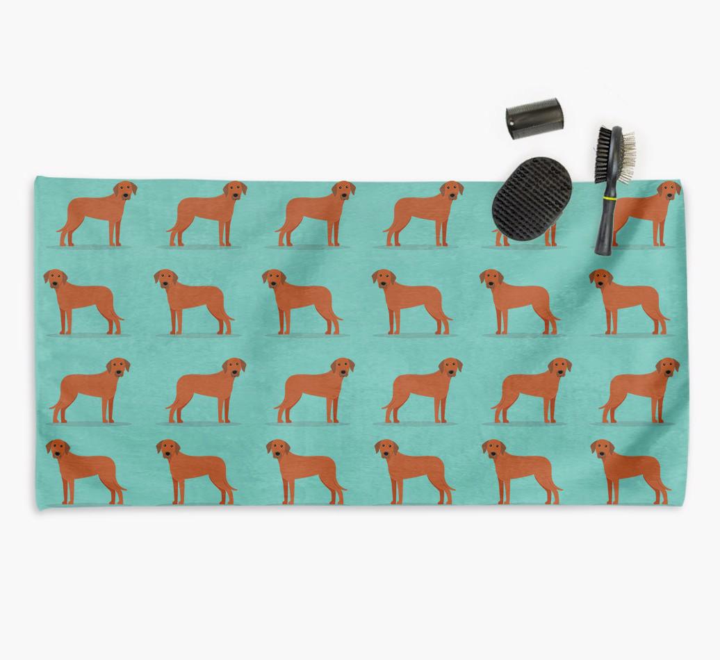 'Side Profile' - Personalised {breedFullName} Towel