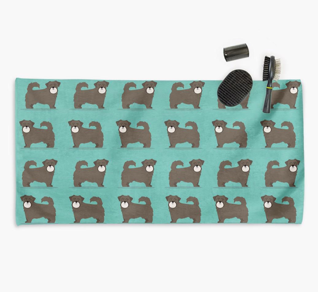 'Side Profile' - Personalised {breedFullName} Towel