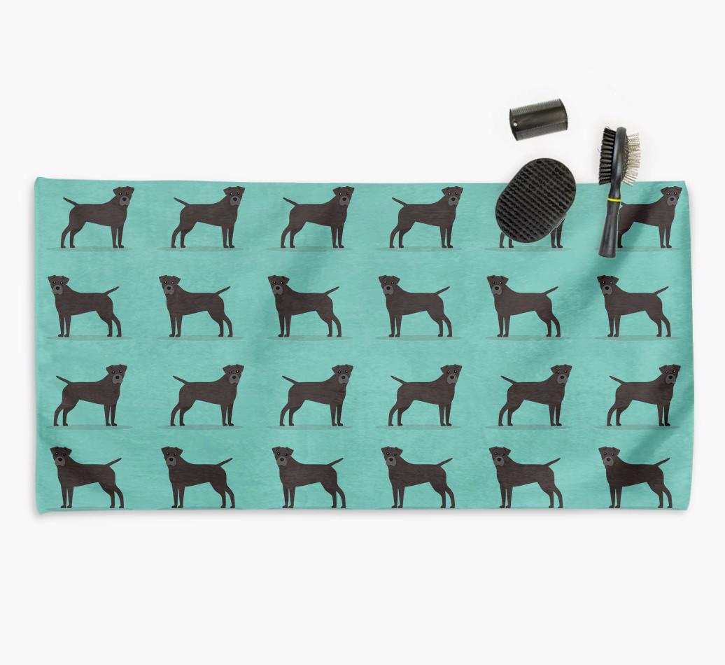 'Side Profile' - Personalised {breedFullName} Towel