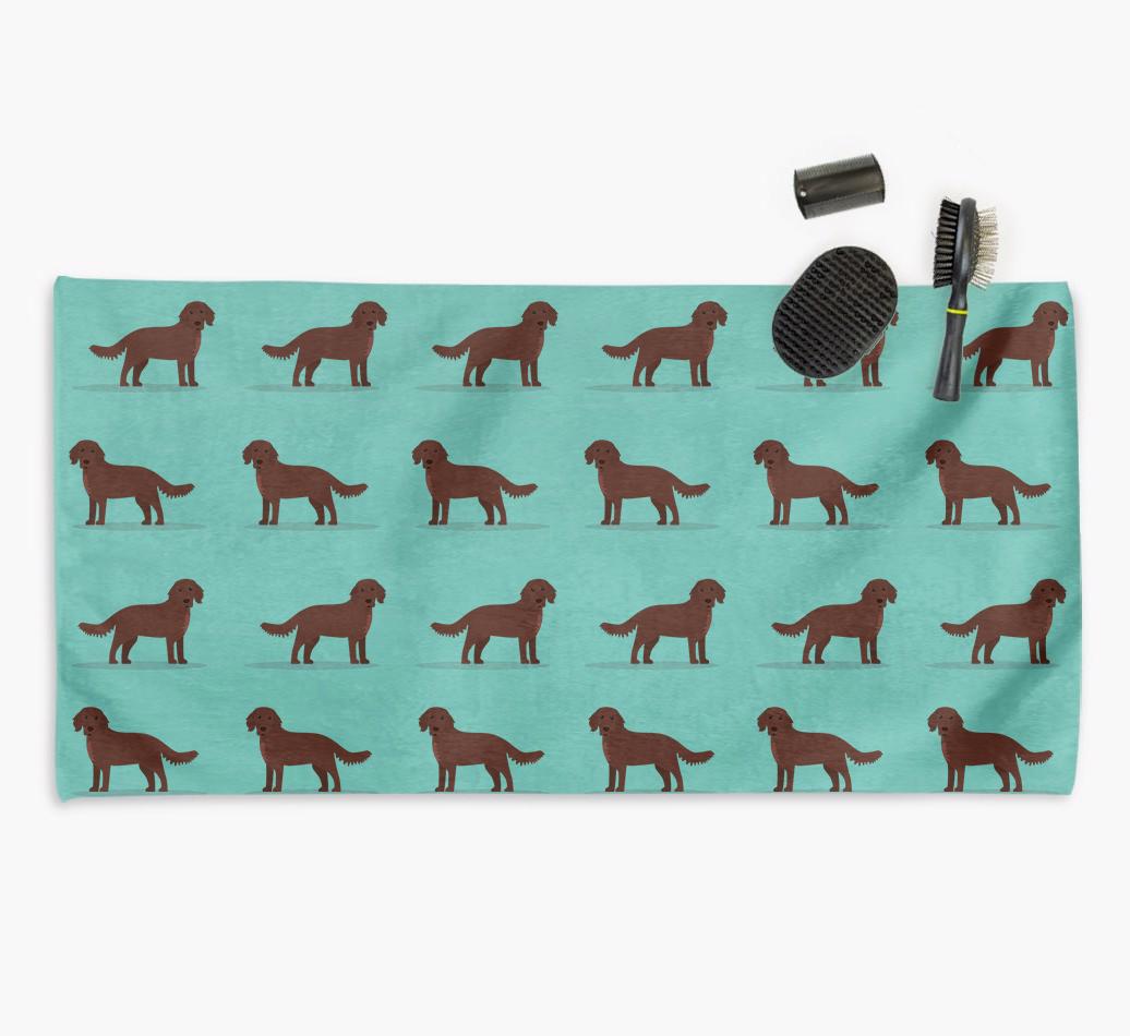 'Side Profile' - Personalised {breedFullName} Towel