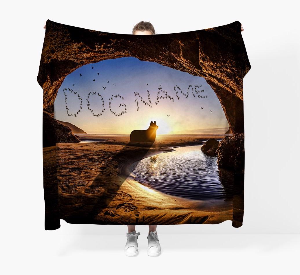 'Cave Birds' - Personalized {breedFullName} Throw Blanket