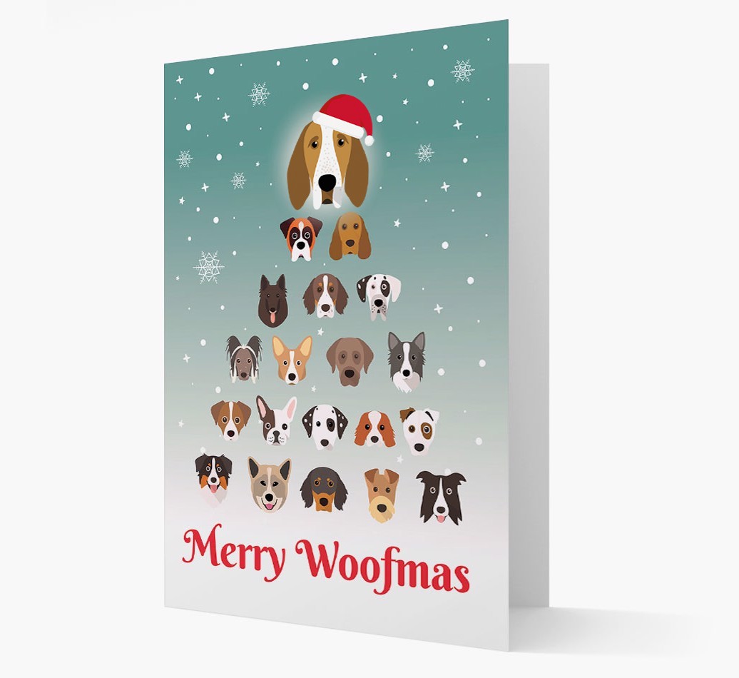 'Merry Woofmas' - Personalized {breedFullName} Christmas Card