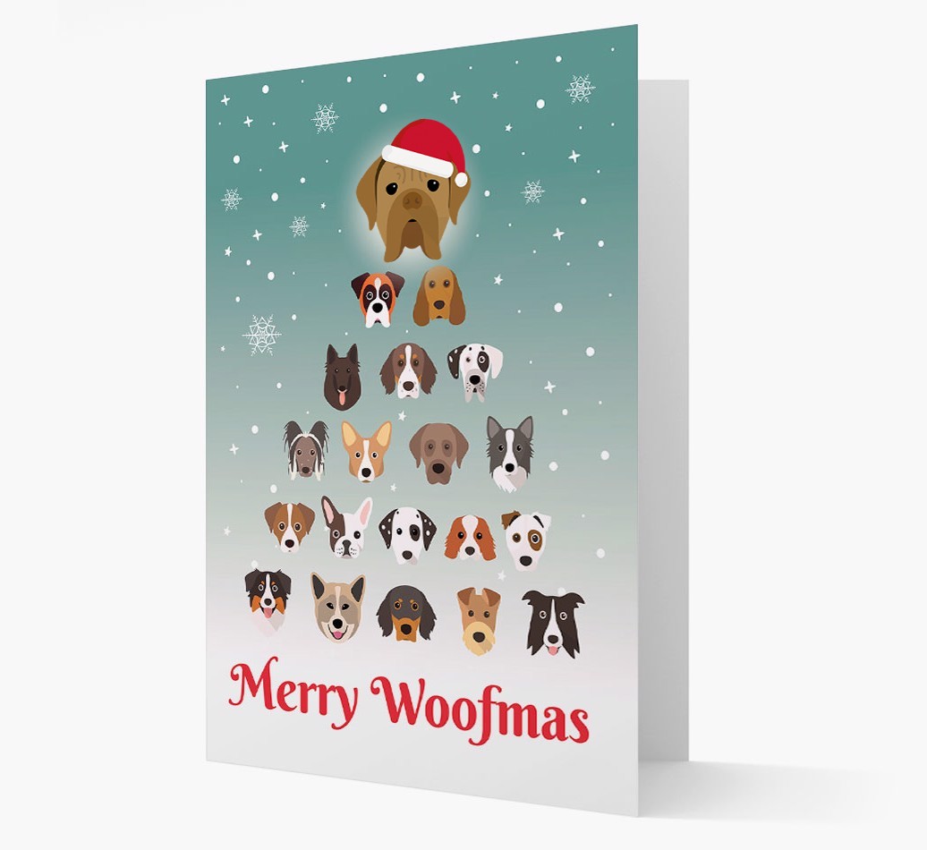 'Merry Woofmas' - Personalised {breedFullName} Christmas Card