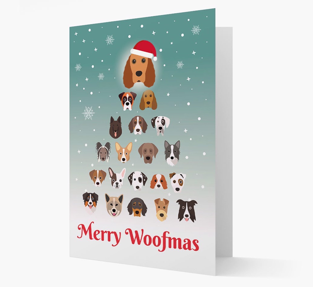 'Merry Woofmas' - Personalized {breedFullName} Christmas Card