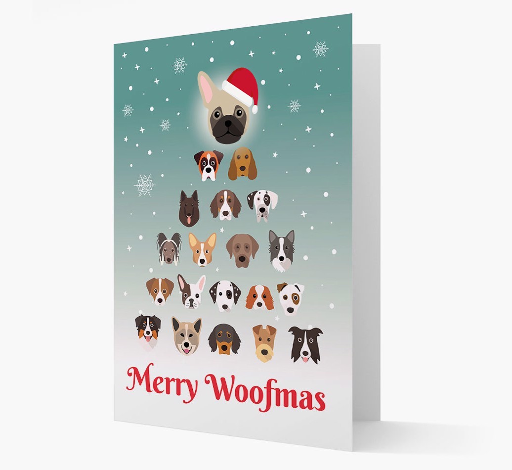 'Merry Woofmas' - Personalised {breedFullName} Christmas Card