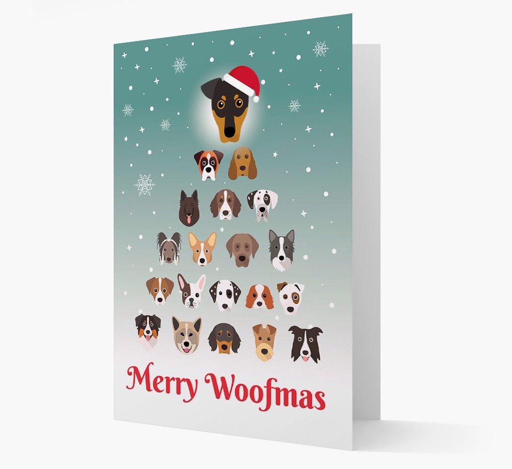 'Merry Woofmas' - Personalised {breedFullName} Christmas Card