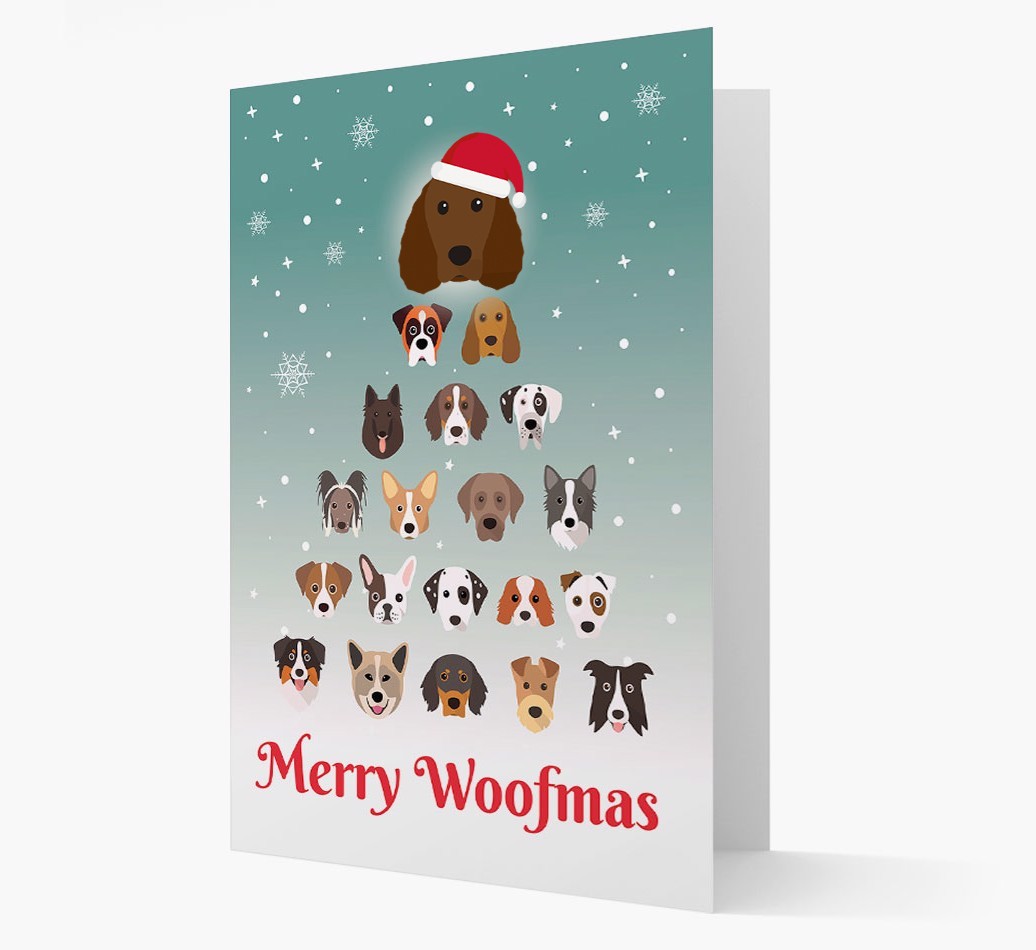 'Merry Woofmas' - Personalised {breedFullName} Christmas Card