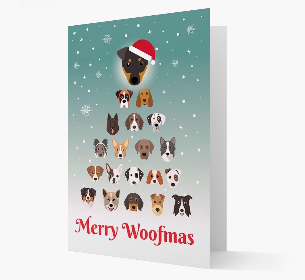 'Merry Woofmas' - Personalized {breedFullName} Christmas Card
