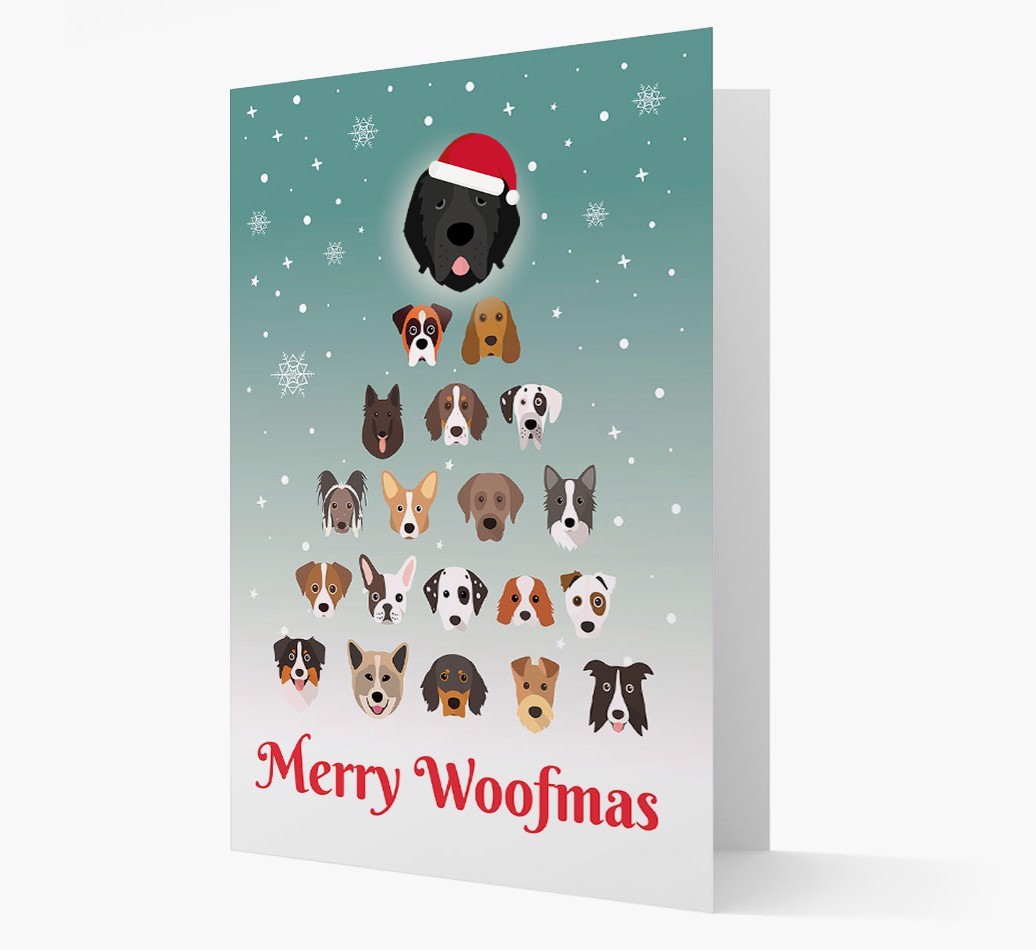 'Merry Woofmas' - Personalised {breedFullName} Christmas Card