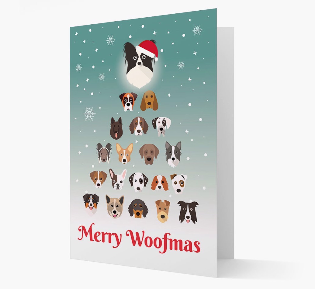 'Merry Woofmas' - Personalized {breedFullName} Christmas Card